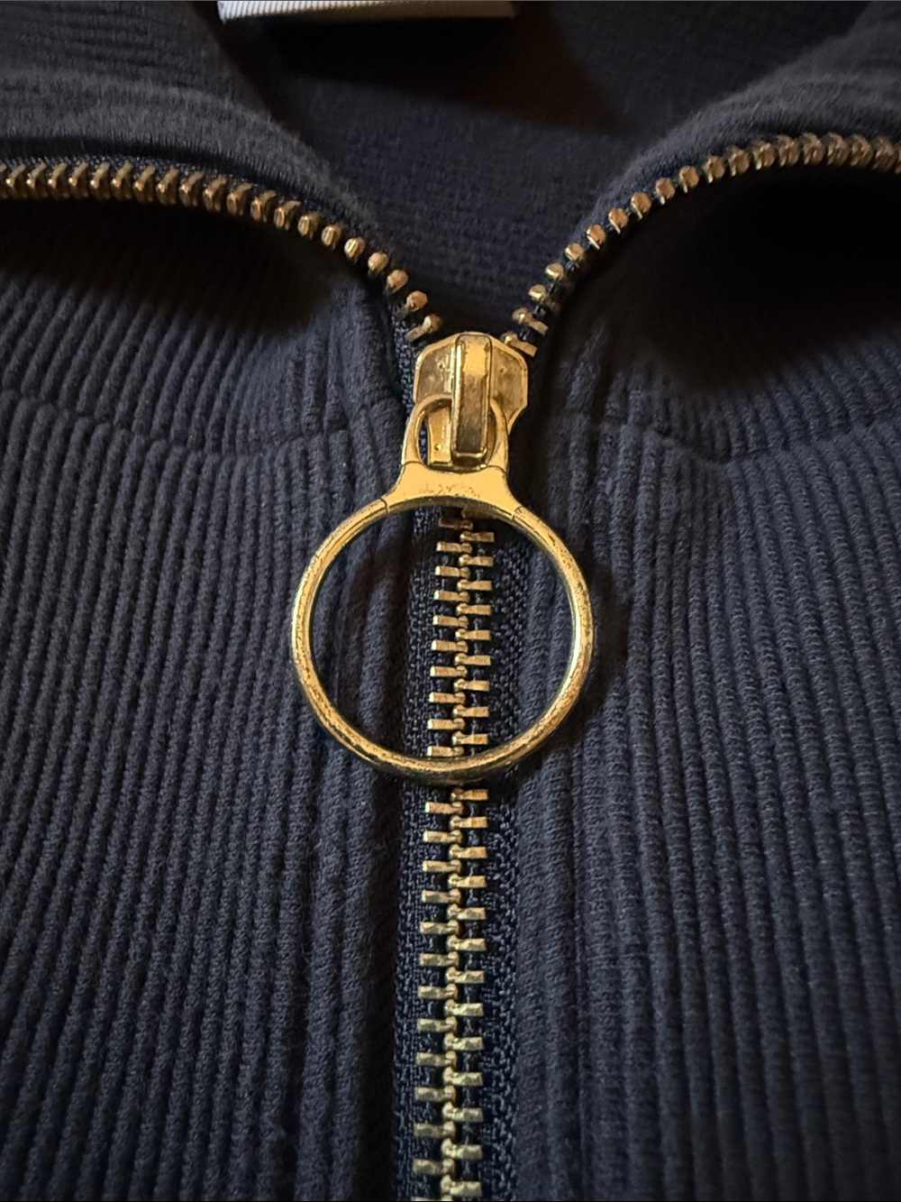 Varley Vine Pullover Black Quarter-Zip Funnel Neck Sweater - Picture 4 of 4